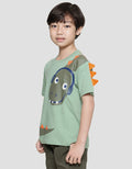 Little M Dino Cucuk Boys Short Sleeve T-Shirt