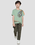 Little M Dino Cucuk Boys Short Sleeve T-Shirt