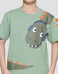 Little M Dino Cucuk Boys Short Sleeve T-Shirt