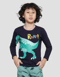 Little M Dino Boys Long Sleeve T-Shirt Application
