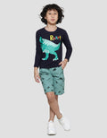Little M Dino Boys Long Sleeve T-Shirt Application