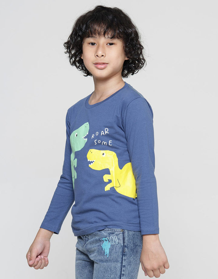 Little M Dino Patch Appli Boys T-Shirt
