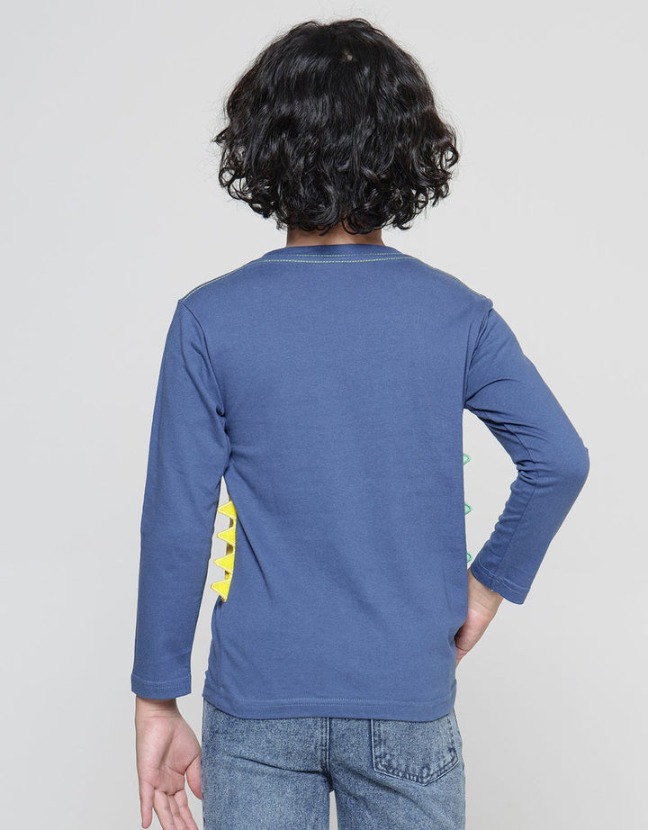 Little M Dino Patch Appli Boys T-Shirt