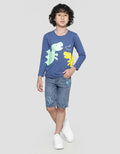 Little M Dino Patch Appli Boys T-Shirt