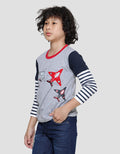 Little M Double Sleeve Airplane Long Sleeve T-Shirt for Boys