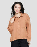 Nevada Rayon Twill Pocket Kemeja Wanita