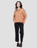Nevada Rayon Twill Pocket Kemeja Wanita