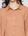 Nevada Rayon Twill Pocket Kemeja Wanita