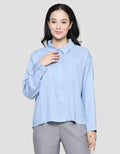 Nevada Rayon Twill Pocket Kemeja Wanita