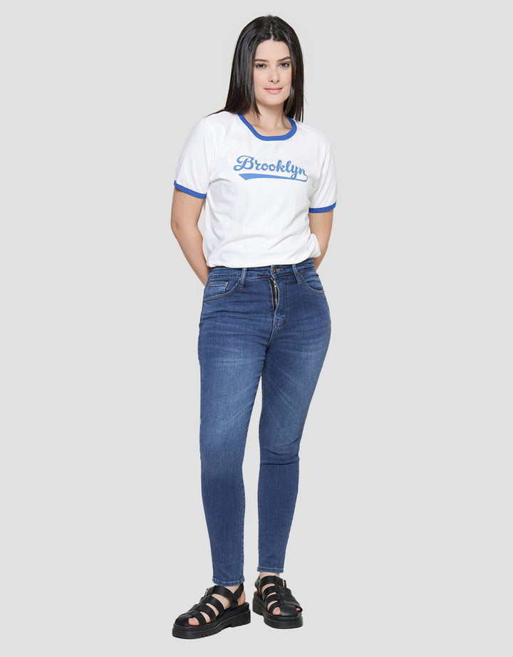 Nevada Bottom Skinny Bsc Soft 7/8 Women's Denim Long Pants
