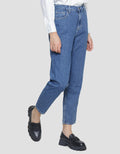 Nevada Celana Panjang Denim Bottom Mom Fit Wanita