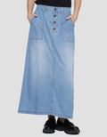 Nevada Denim Soft Rok Maxi Wanita