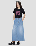 Nevada Denim Soft Rok Maxi Wanita