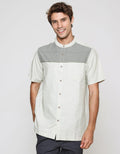 Cole Chest Print Baju Koko Pria