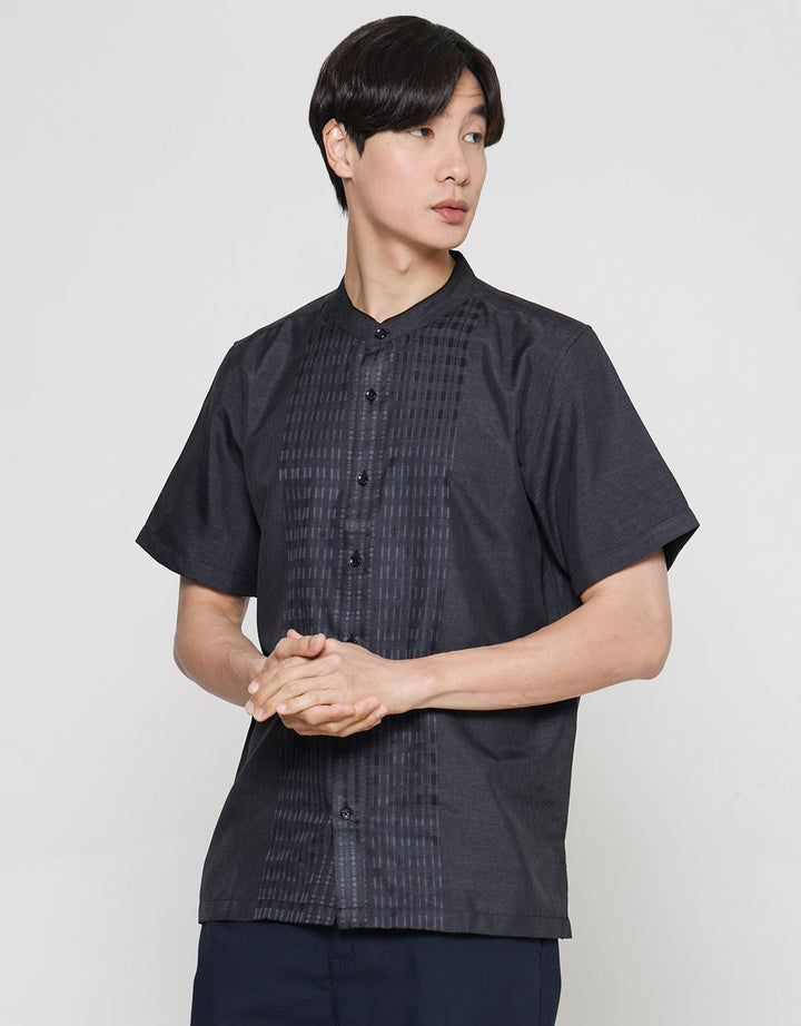 Cole Door Yarndyed Baju Koko Pria