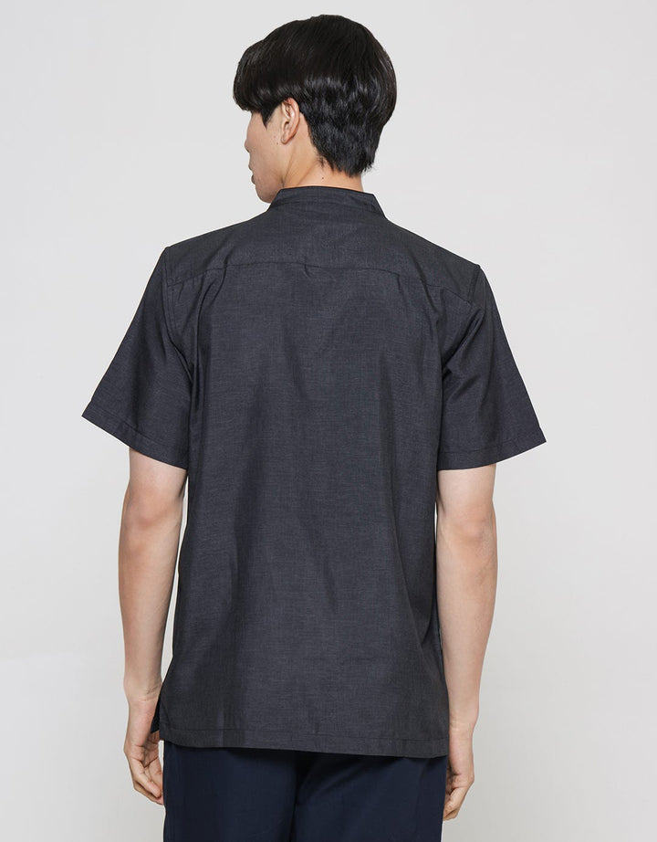 Cole Door Yarndyed Baju Koko Pria