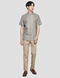 Cole Yarndyed Bordir Baju Koko Pria