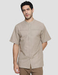 Cole Solid Pintuck Koko Lengan Pendek Pria