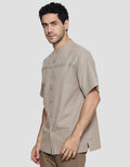 Cole Solid Pintuck Koko Lengan Pendek Pria