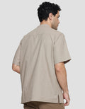 Cole Solid Pintuck Koko Lengan Pendek Pria