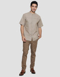 Cole Solid Pintuck Koko Lengan Pendek Pria