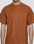 Cole Solid Pintuck Koko Lengan Pendek Pria