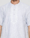 Cole Half Button Embro Baju Koko Pria