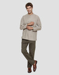 Cole Solid Pintuck Koko Lengan Panjang Pria