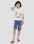 Little M Baju Setelen Anak Laki-laki Print Beep Beep