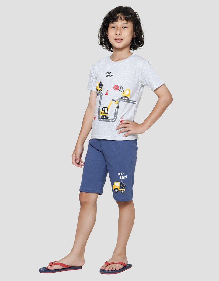Little M Baju Setelen Anak Laki-laki Print Beep Beep