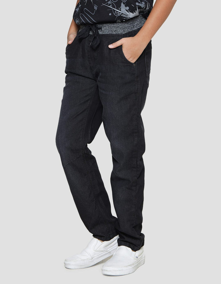 Nevada Rib Manset Non Stretch Celana Denim Anak Laki-Laki