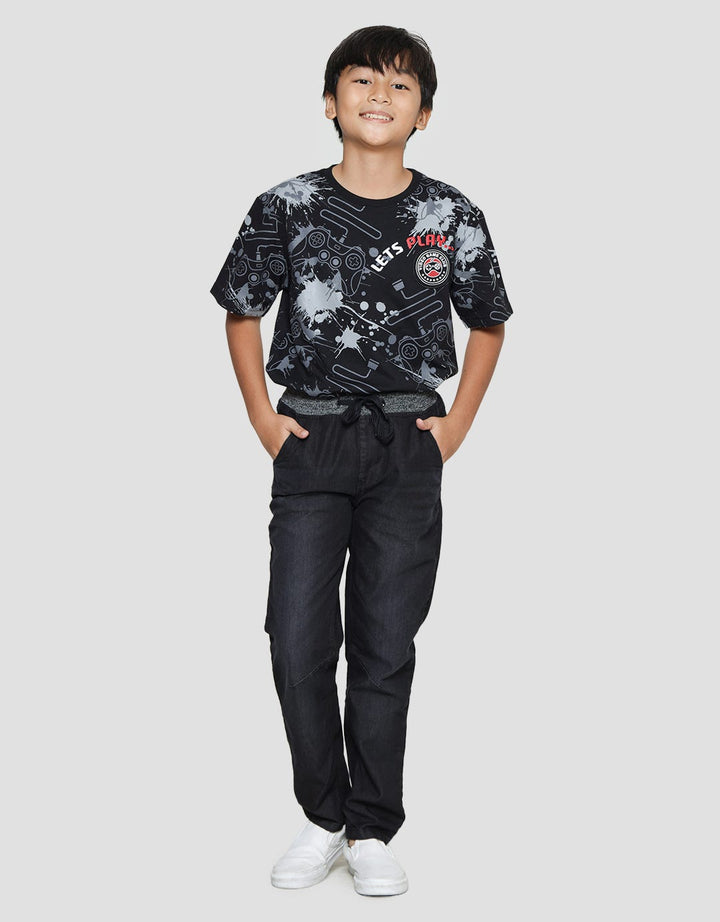 Nevada Rib Manset Non Stretch Celana Denim Anak Laki-Laki