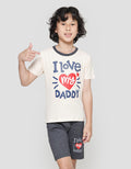 Little M Boys' Set Print I Love Daddy