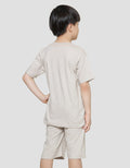 Little M Dino Print Pakaian Setelan Anak Laki-laki