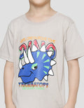 Little M Dino Print Pakaian Setelan Anak Laki-laki