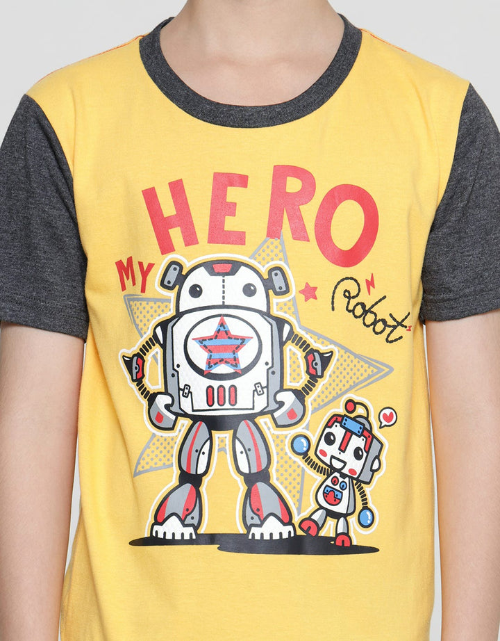 Little M Robot Hero One Baju Set Anak Laki-Laki