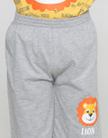 Little M Lion Raglan Set Pakaian Anak Laki-laki