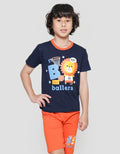 Little M Boys Print Ballers Suit