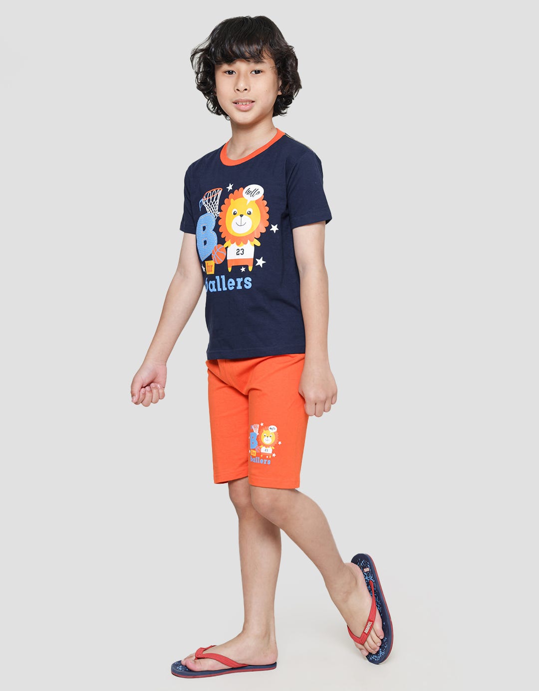 Little M Boys Print Ballers Suit