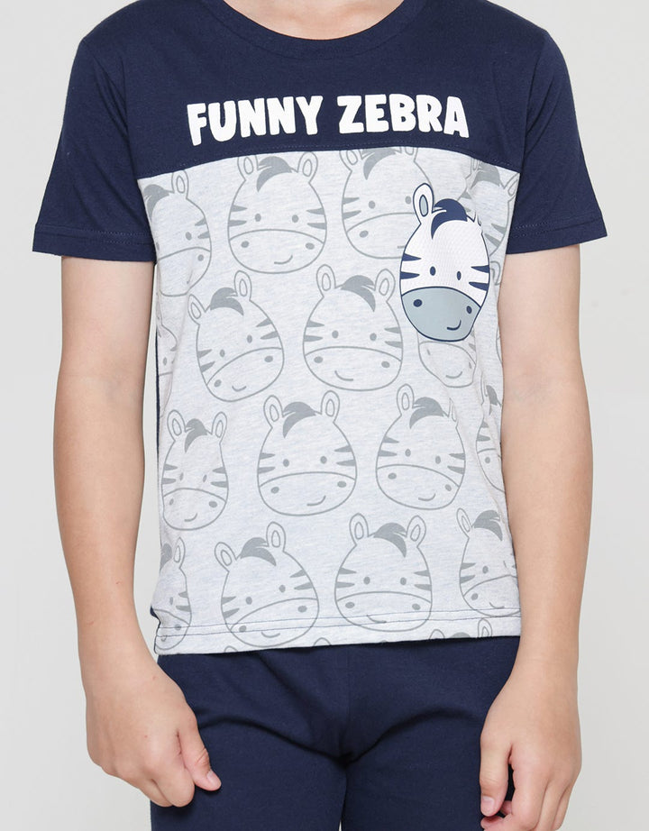 Little M Funny Zebra Set Pakaian Anak Laki-laki