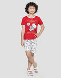 Little M Dino Print Set Pakaian Anak Laki-laki
