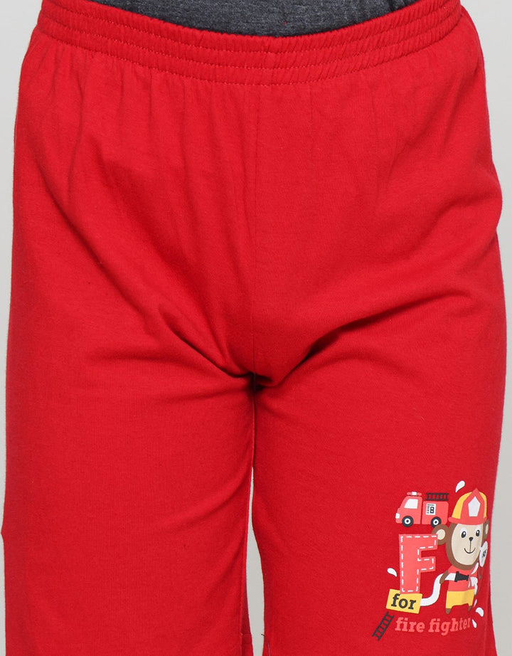 Little M Fire Fighter Boys Clothing Set
