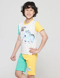 Little M Waterfall Dino Set Pakaian Anak Laki-laki