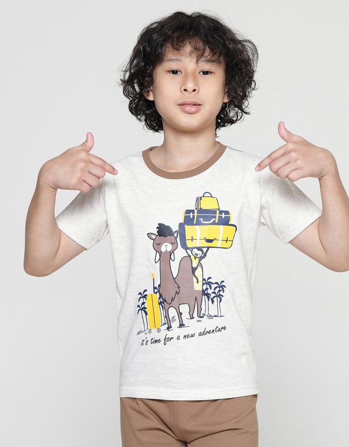 Little M Travel Camel Baju One Set Anak Laki-Laki