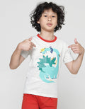 Little M Pakaian Setelan Anak Laki-laki Print Animal Family