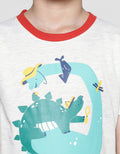 Little M Pakaian Setelan Anak Laki-laki Print Animal Family