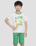 Little M Baju Setelan Anak Laki-laki Print Giraffe