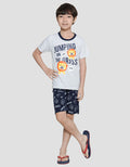 Little M Baju Setelan Anak Laki-laki Print Lion