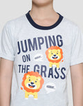 Little M Baju Setelan Anak Laki-laki Print Lion