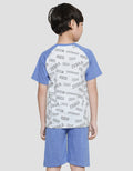 Little M Zebra Raglan Set Pakaian Anak Laki-laki